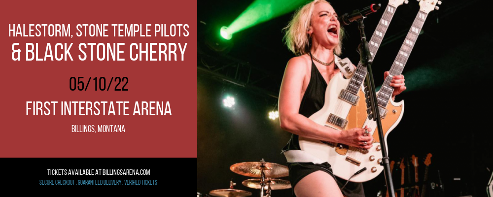 Halestorm, Stone Temple Pilots & Black Stone Cherry at First Interstate Arena tickets Halestorm, Stone Temple Pilots & Black Stone Cherry at First Interstate Arena