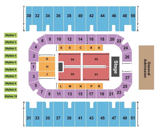 first interstate arena seating chart
